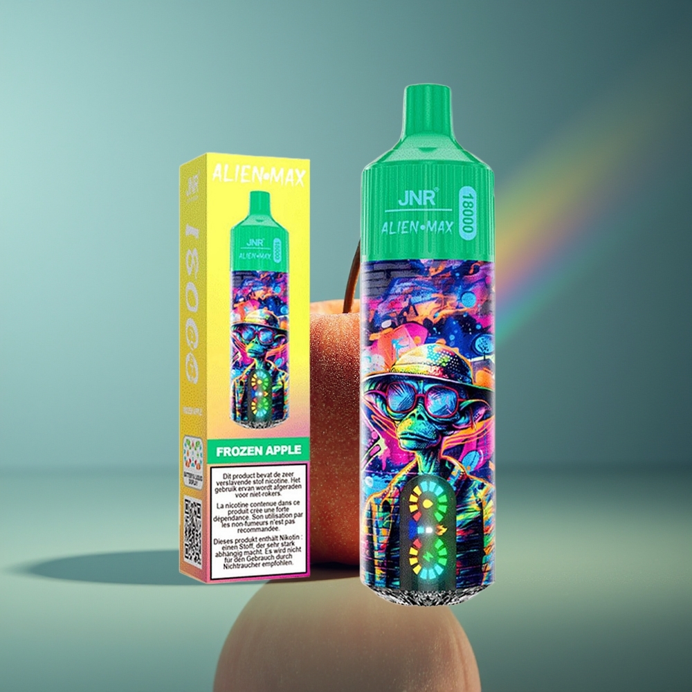 Wholesale Lithuania JNR Alien Max 18000 Puffs Užšaldyta Obuolys Dual Mesh Coil Type-C