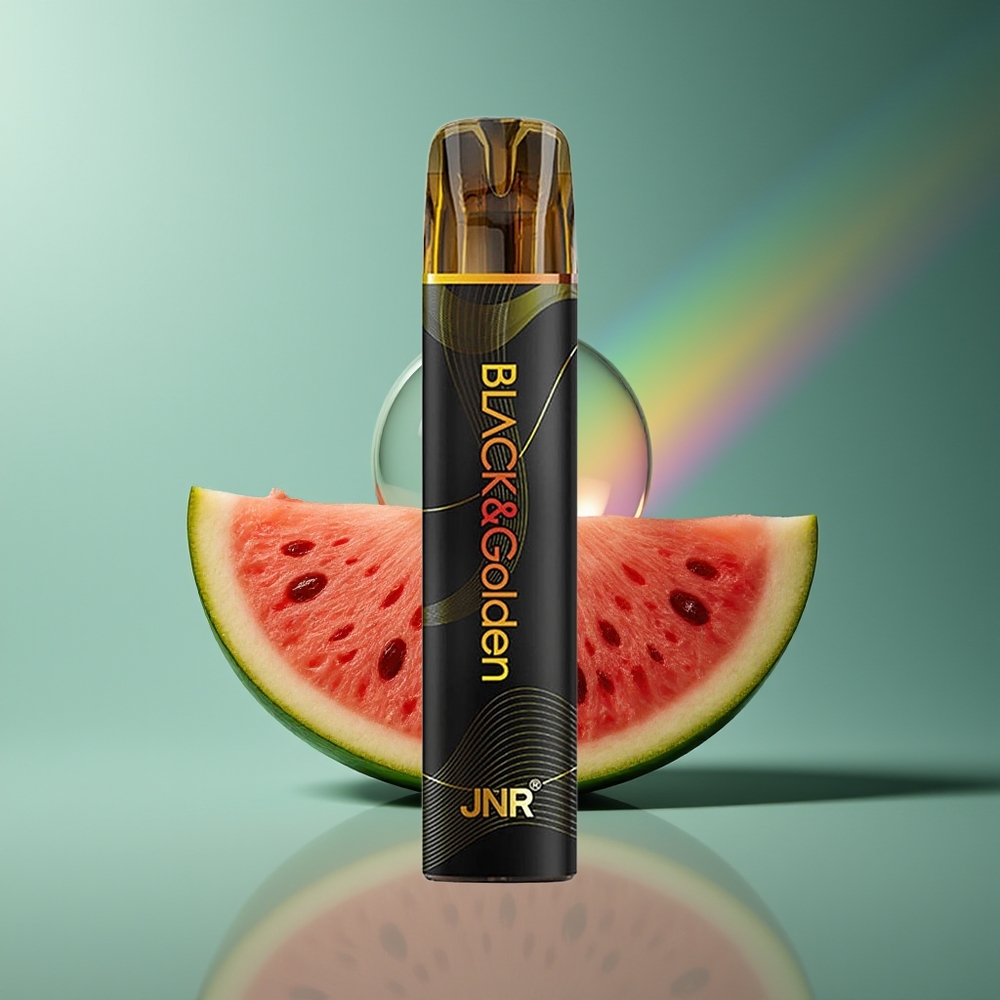 Wholesale Lithuania JNR Black&Golden 800 Puffs Arbūzas Moliūgų Guma 550mAh 2% Nikotino