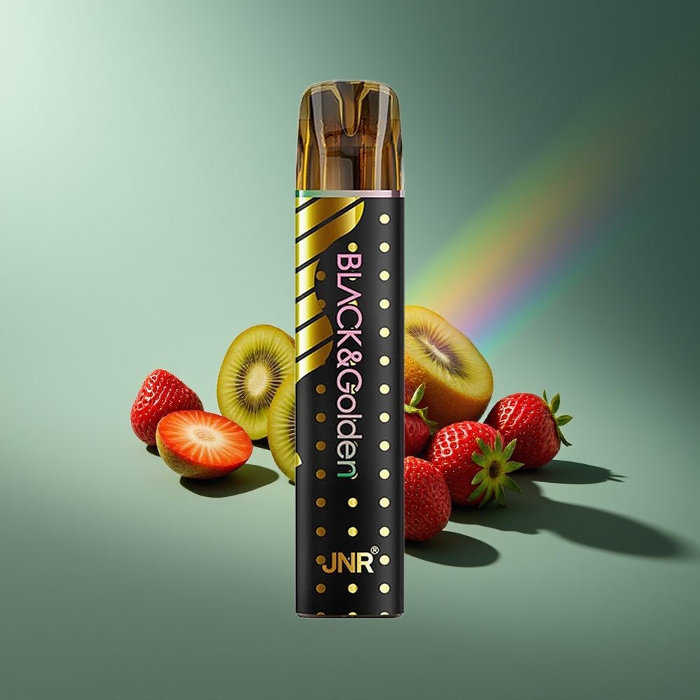 Wholesale Lithuania JNR Black&Golden 800 Puffs Braškė-Kivi 2ml 2% Nikotino