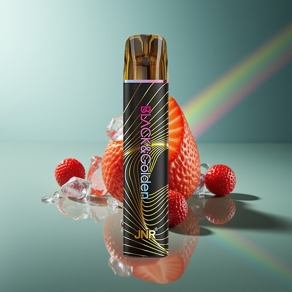 Wholesale Lithuania JNR Black&Golden 800 Puffs Braškės ledas 550mAh 2ml