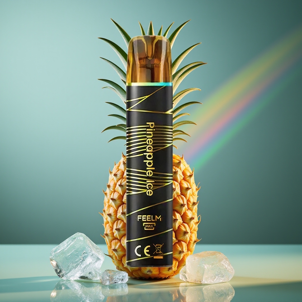 Wholesale Lithuania JNR Black&Golden 800 Puffs Vienkartinės Elektroninės Cigaretės Ananasų Ledas 550mAh 2ml