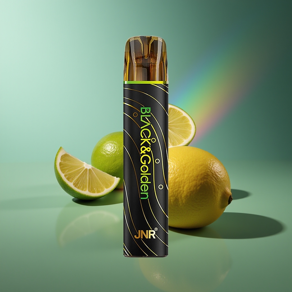 Wholesale Lithuania JNR Black&Golden 800 Puffs Vienkartinės Elektroninės Cigaretės Citrina & Žalioji Riešutų 2% Nikotino 550mAh