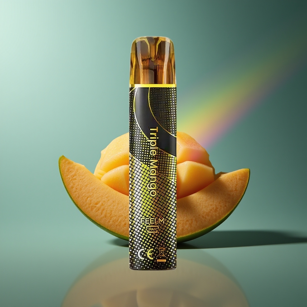 Wholesale Lithuania JNR Black&Golden 800 Puffs Vienkartinės Elektroninės Cigaretės Triple Mango (550mAh, 2% Nicotine)