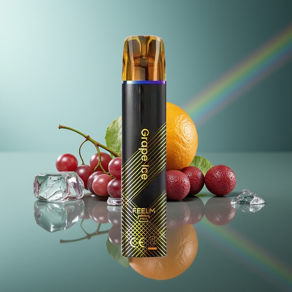 Wholesale Lithuania JNR Black&Golden 800 Puffs Vienkartinės Elektroninės Cigaretės Vynuogės Ledas 2ml 2%