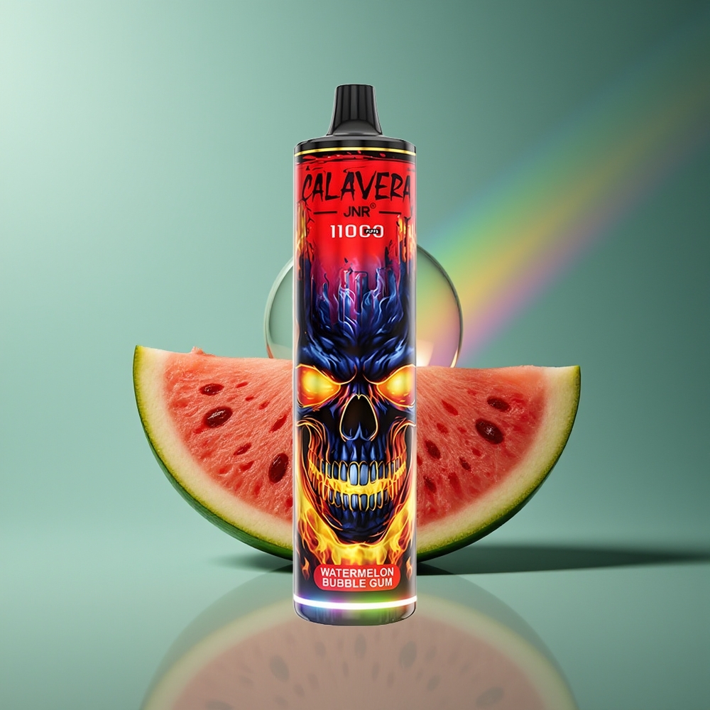 Wholesale Lithuania JNR Calavera 11000 Pūkų Vienkartinės Elektroninės Cigaretės Arbūzas Miego Gumos 850 mAh 0%-5% Nikotino