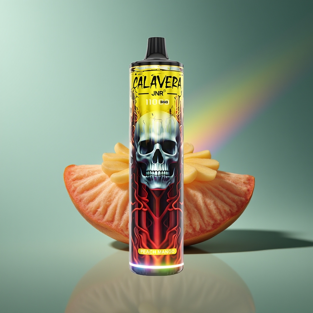 Wholesale Lithuania JNR Calavera 11000 Pufų Vienkartinės Elektroninės Cigaretės Persikas Mango 850mAh 21ml