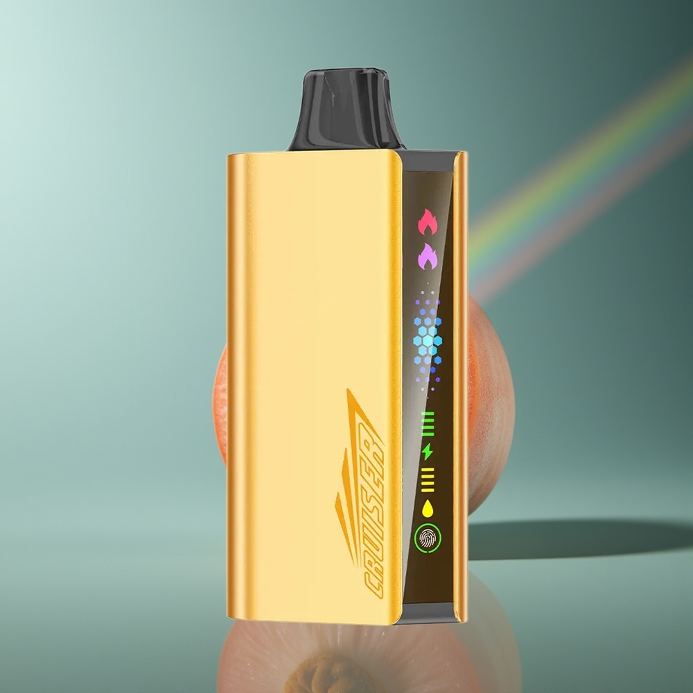 Wholesale Lithuania JNR Cruiser 12000 Puffų Persikas Ledas Built-in 3500 mAh Battery Animation Screen Display