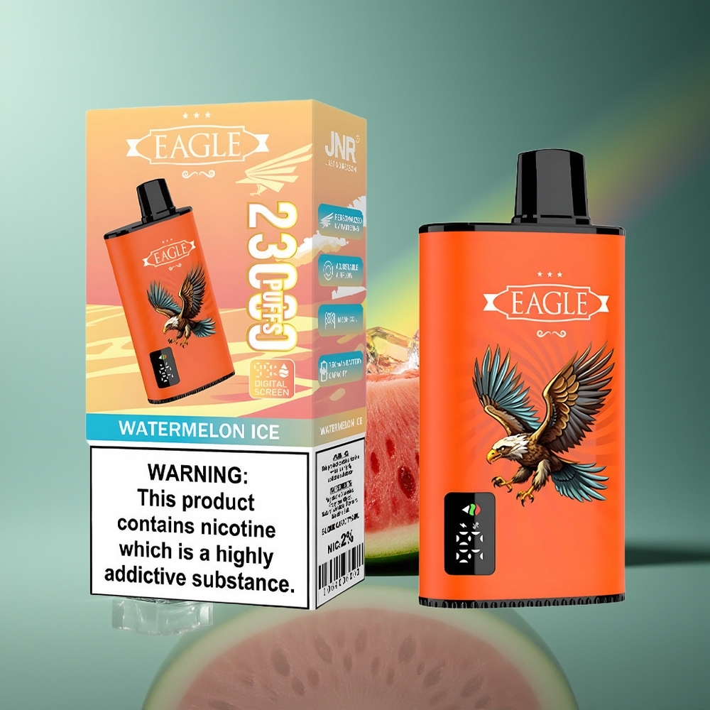 Wholesale Lithuania JNR EAGLE Smart 23000 Puffs Arbūzas Ledas Vienkartinės Elektroninės Cigaretės 25ml 2% Nicotine