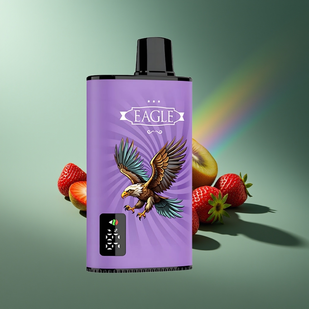 Wholesale Lithuania JNR EAGLE Smart 23000 Puffs Braškė Kiwi 1.0ohm Mesh Coil 25ml e-Liquid