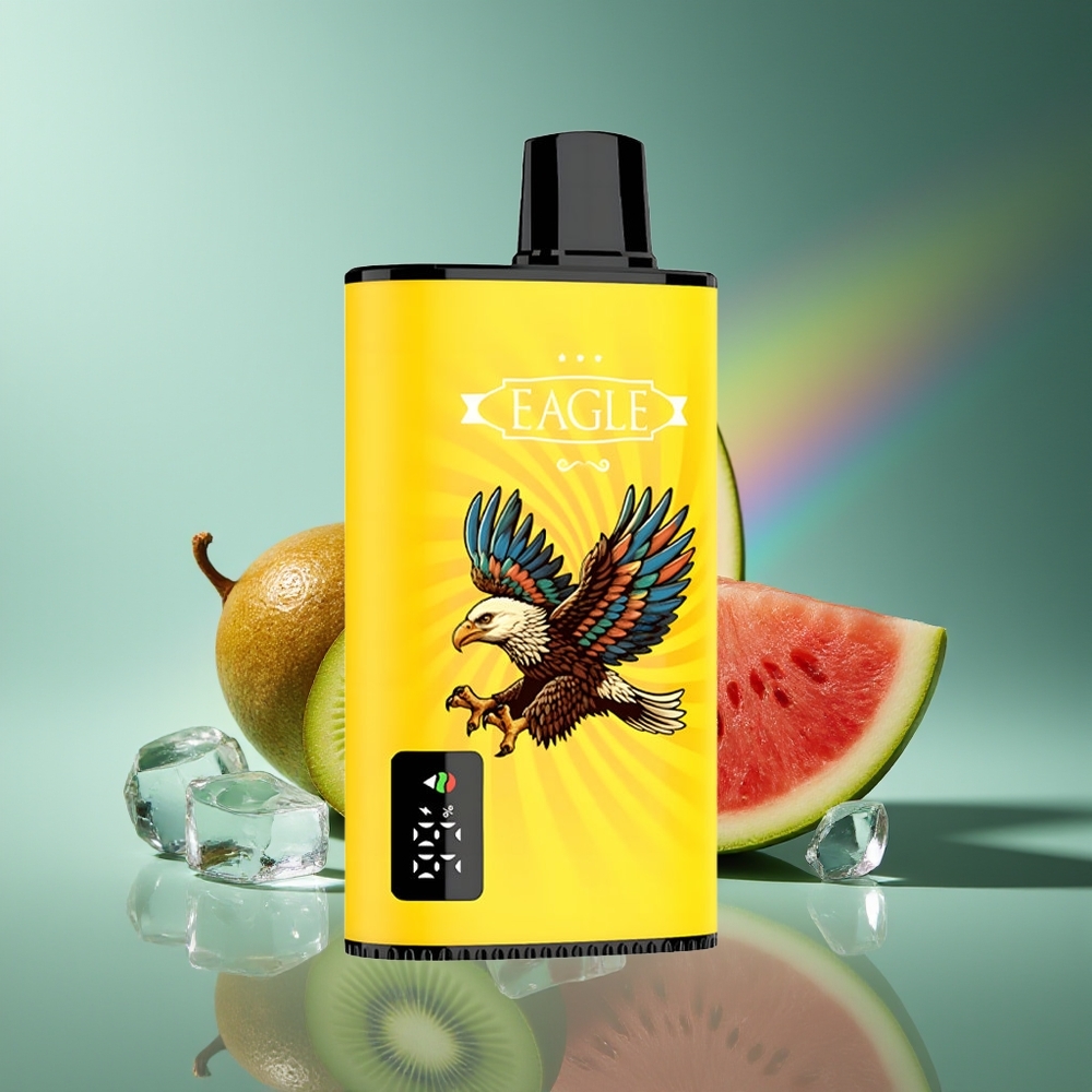 Wholesale Lithuania JNR EAGLE Smart 23000 Puffs Kiwi Arbūzas Ledas Vienkartinės Elektroninės Cigaretės 25ml 2% Nicotine