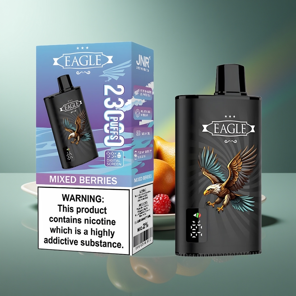 Wholesale Lithuania JNR EAGLE Smart 23000 Puffs Mišrios Uogos Vienkartinės Elektroninės Cigaretės su 25ml e-Liquid ir 750mAh Battery