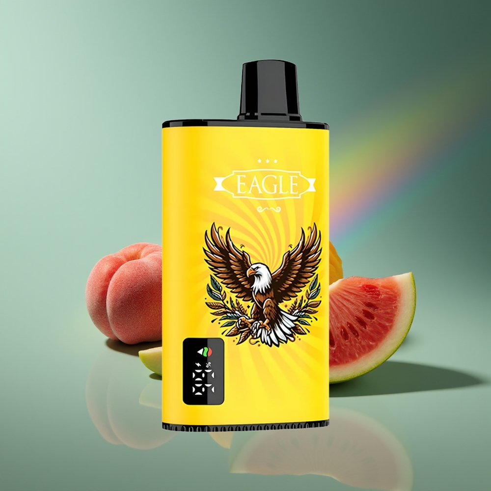 Wholesale Lithuania JNR EAGLE Smart 23000 Puffs Persikas Mango Arbūzas su 1.0ohm Mesh Coil ir 25ml e-Liquid Capacity