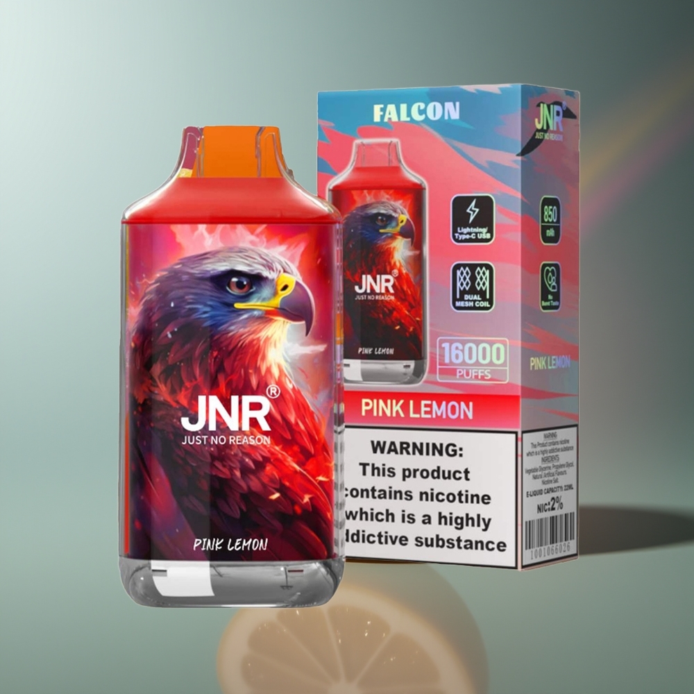 Wholesale Lithuania JNR Falcon 16000 Puffs 850 mAh Rūgščiosios citrinos (Pink Lemon) Vienkartinės Elektroninės Cigaretės