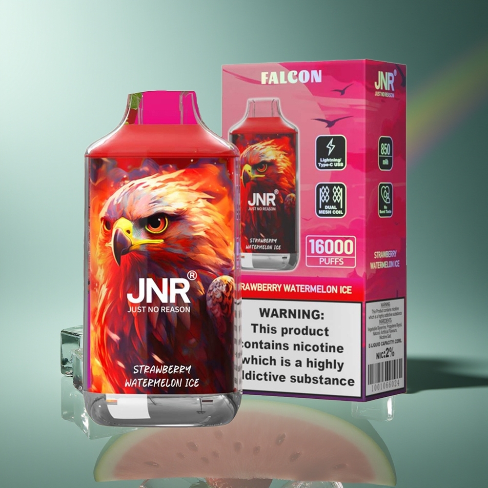 Wholesale Lithuania JNR Falcon 16000 Puffs Braškės Arbūzas Ledas 850 mAh