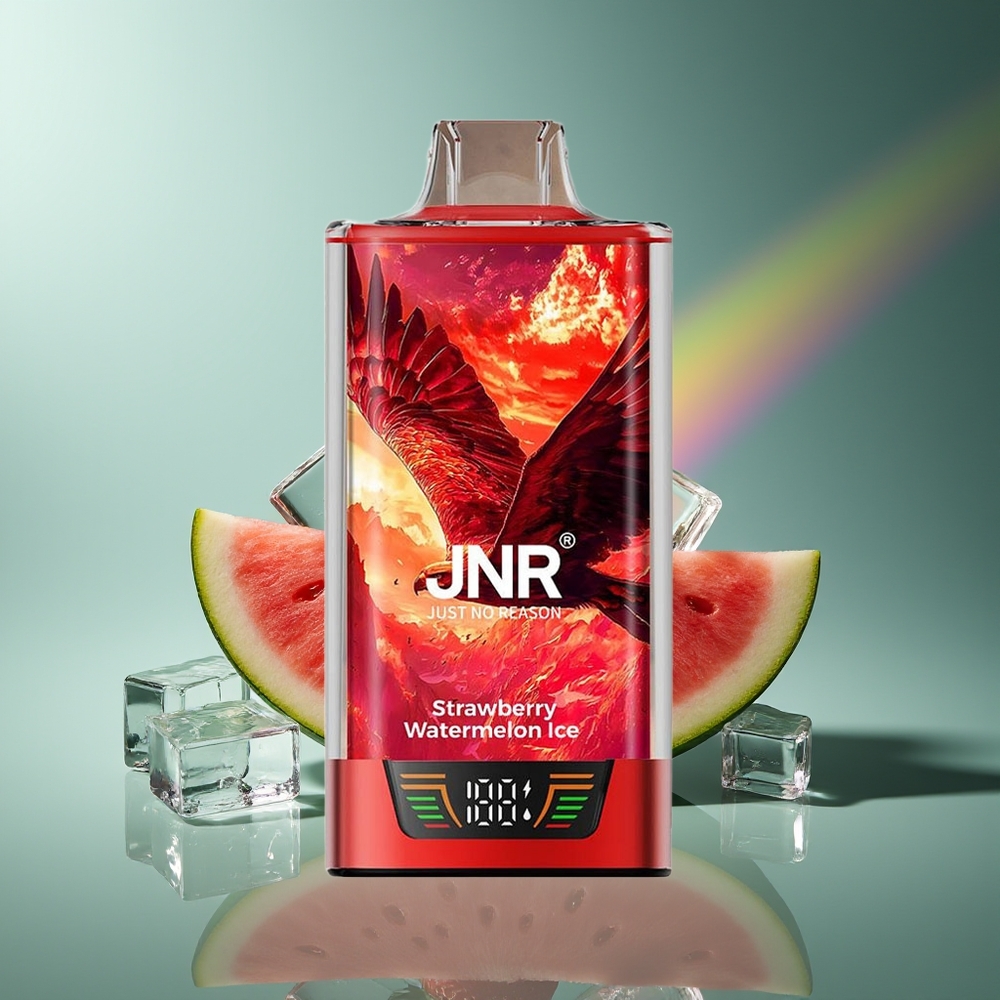 Wholesale Lithuania JNR Falcon Pro 28000 Braškės Vandens Melionas Ledas Smart Display Dual Mesh Coil