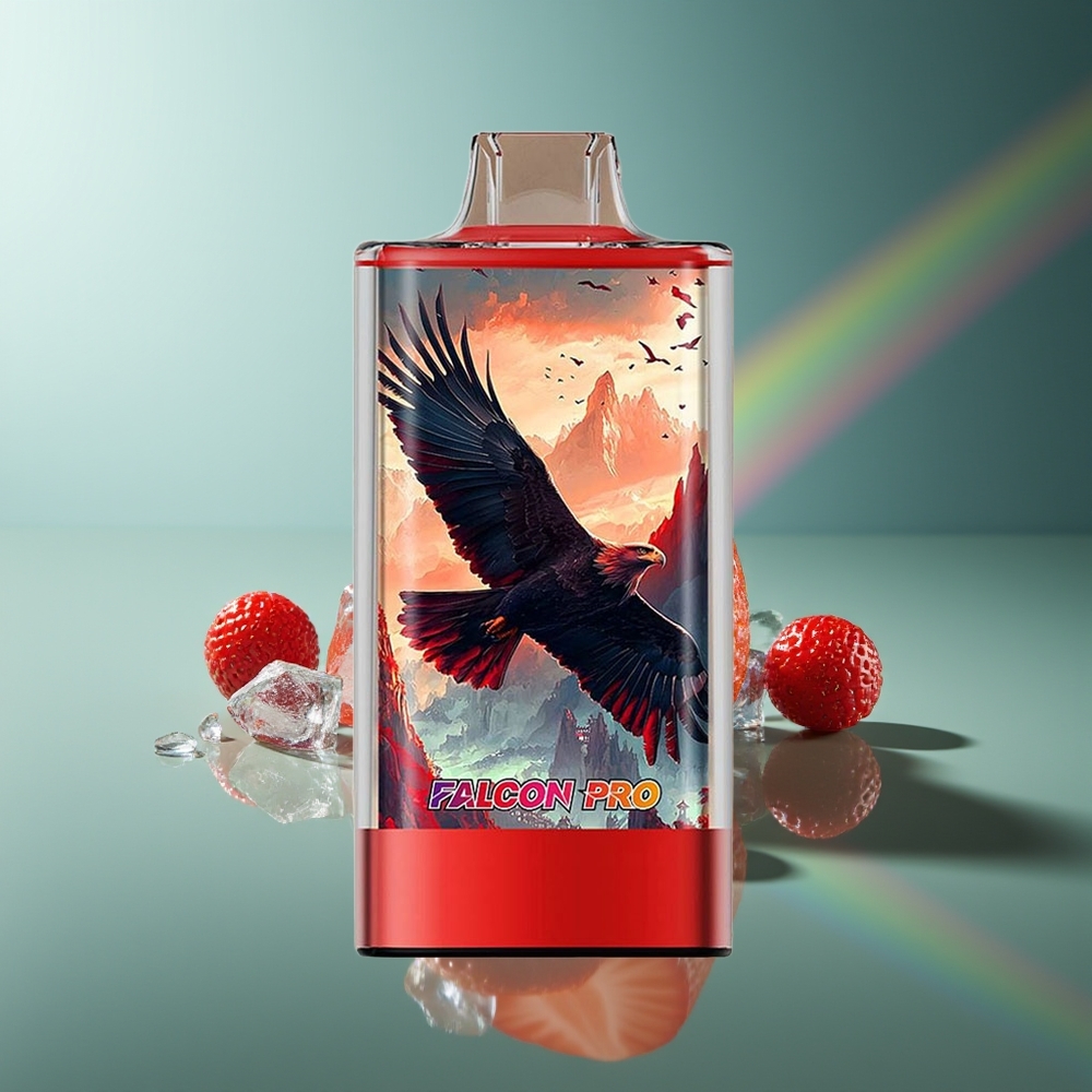 Wholesale Lithuania JNR Falcon Pro 28000 Braškinių Ledų Vienkartinės Elektroninės Cigaretės 30ml 950mAh