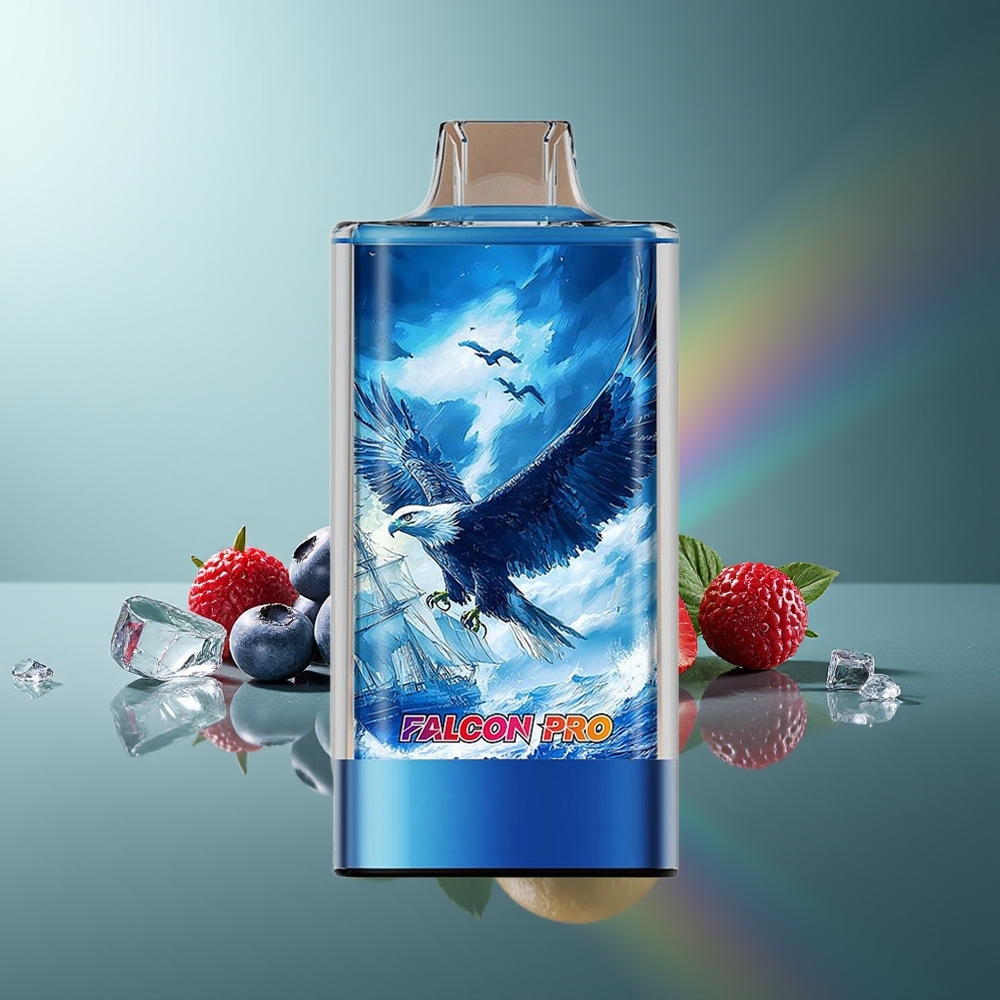 Wholesale Lithuania JNR Falcon Pro 28000 Mėlynų Uogų Ledas 30ml 950mAh