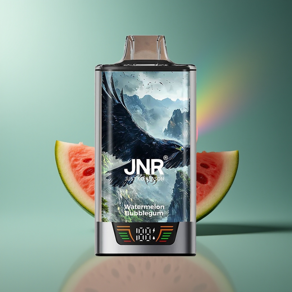 Wholesale Lithuania JNR Falcon Pro 28000 Puffs 30ml Arbūzas Kramantis Pūkelis Smart Display Dual Mesh Coil