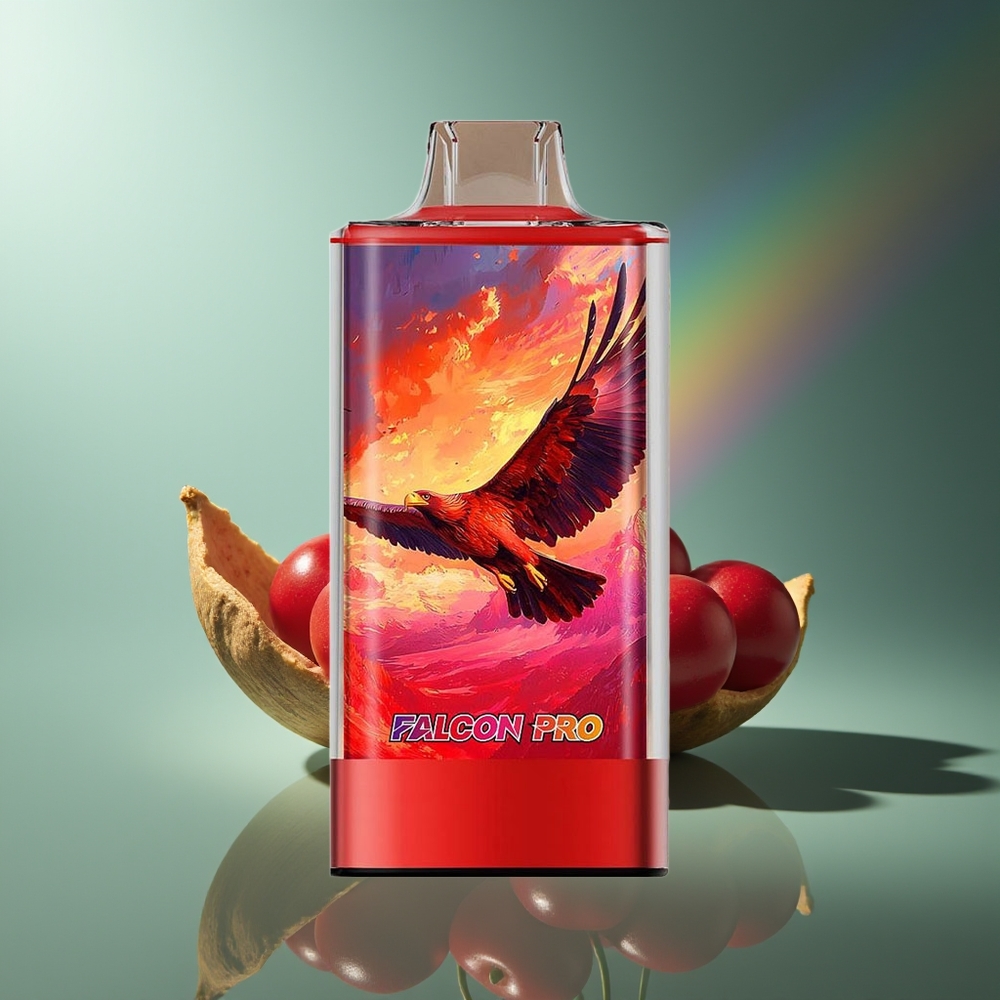 Wholesale Lithuania JNR Falcon Pro 28000 Puffs 30ml Vyšnios Kolos Vienkartinės Elektroninės Cigaretės USB Type-C