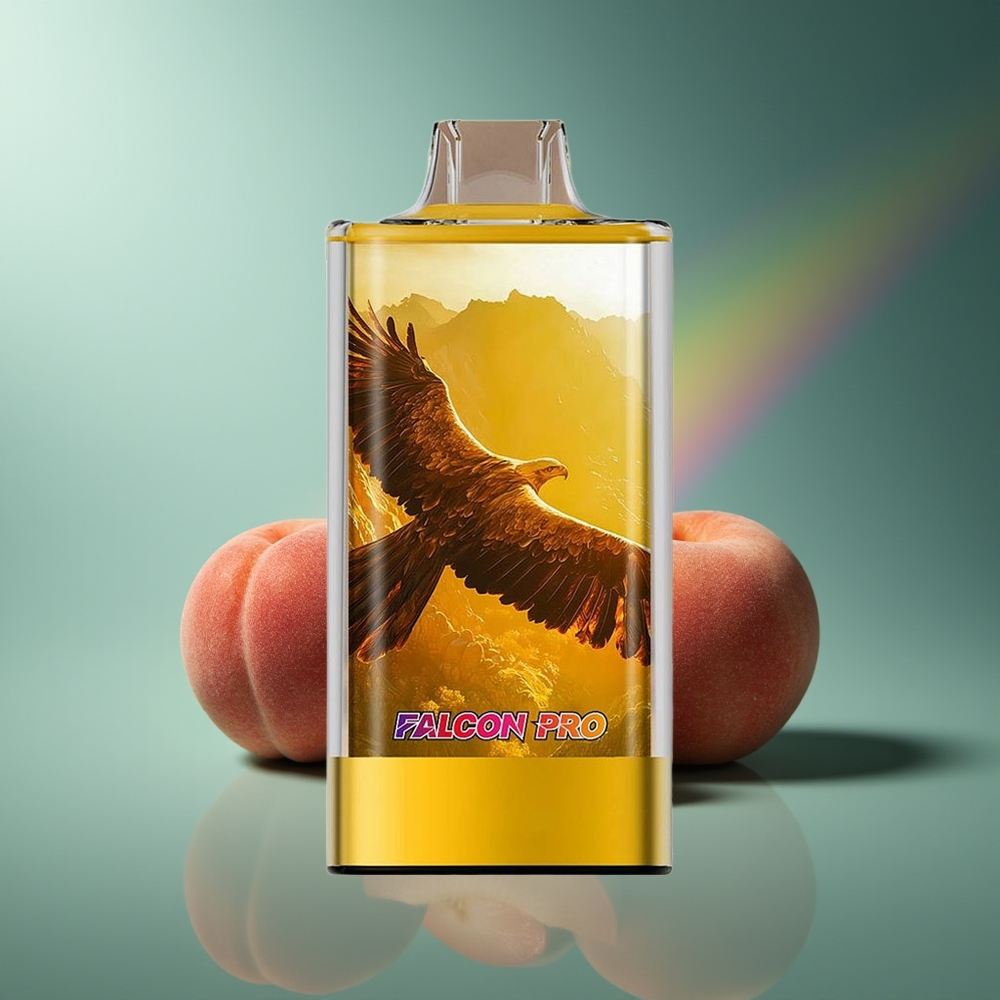 Wholesale Lithuania JNR Falcon Pro 28000 Puffs Sultūsios Persikai 30ml 5% Nikotino