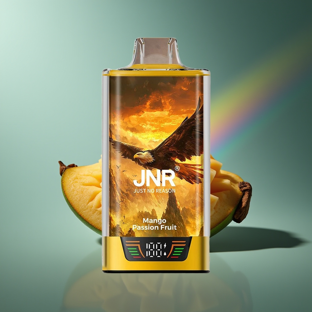 Wholesale Lithuania JNR Falcon Pro 28000 Vienkartinės Elektroninės Cigaretės Mango Aistringų Vaisių 30ml 950mAh