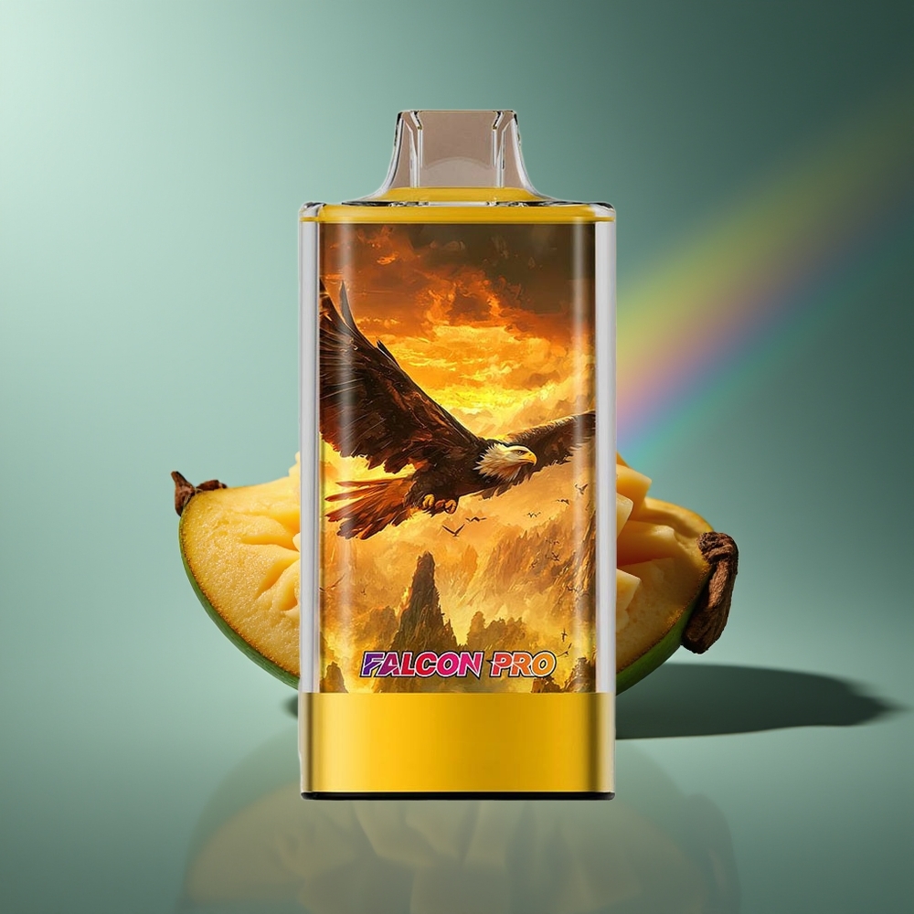 Wholesale Lithuania JNR Falcon Pro 28000 Vienkartinės Elektroninės Cigaretės Mango Aistringų Vaisių 30ml 950mAh