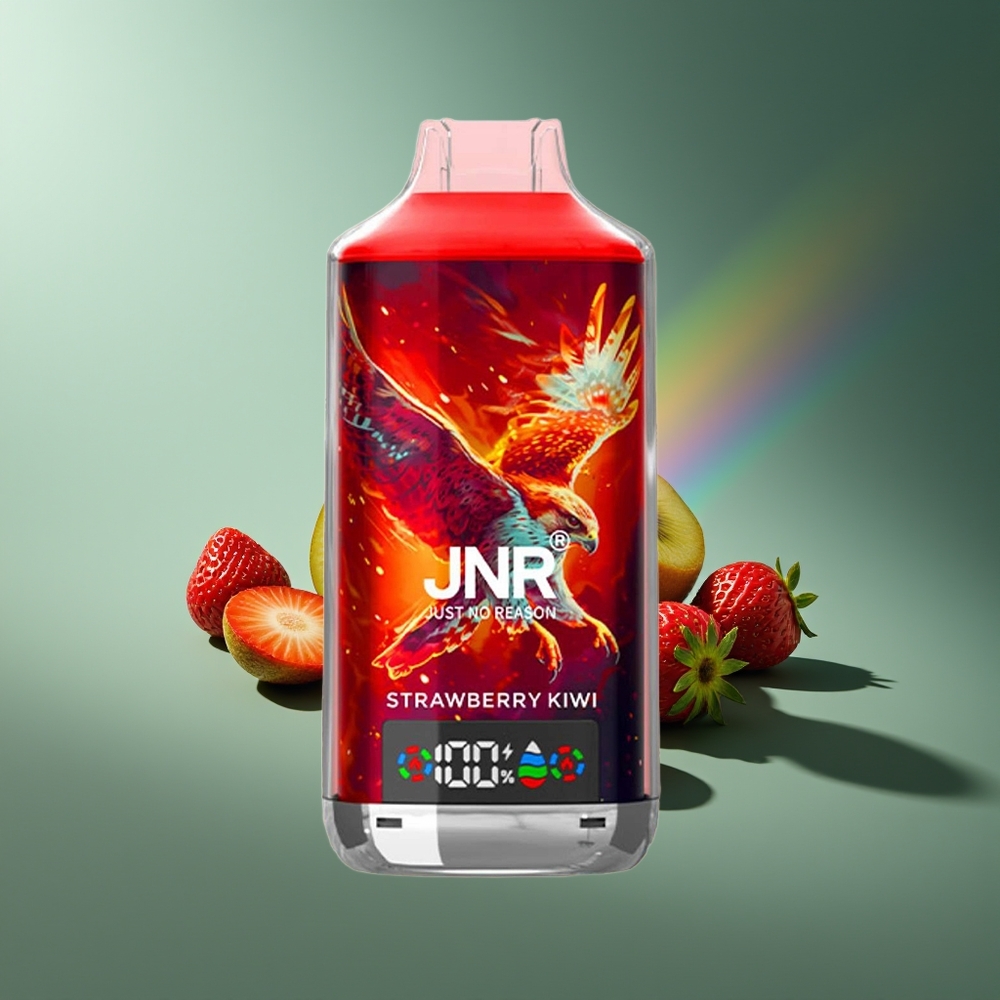 Wholesale Lithuania JNR Falcon X 18000 Puffs Braškė-Kiwi Dual Mesh Coil & Dual Core