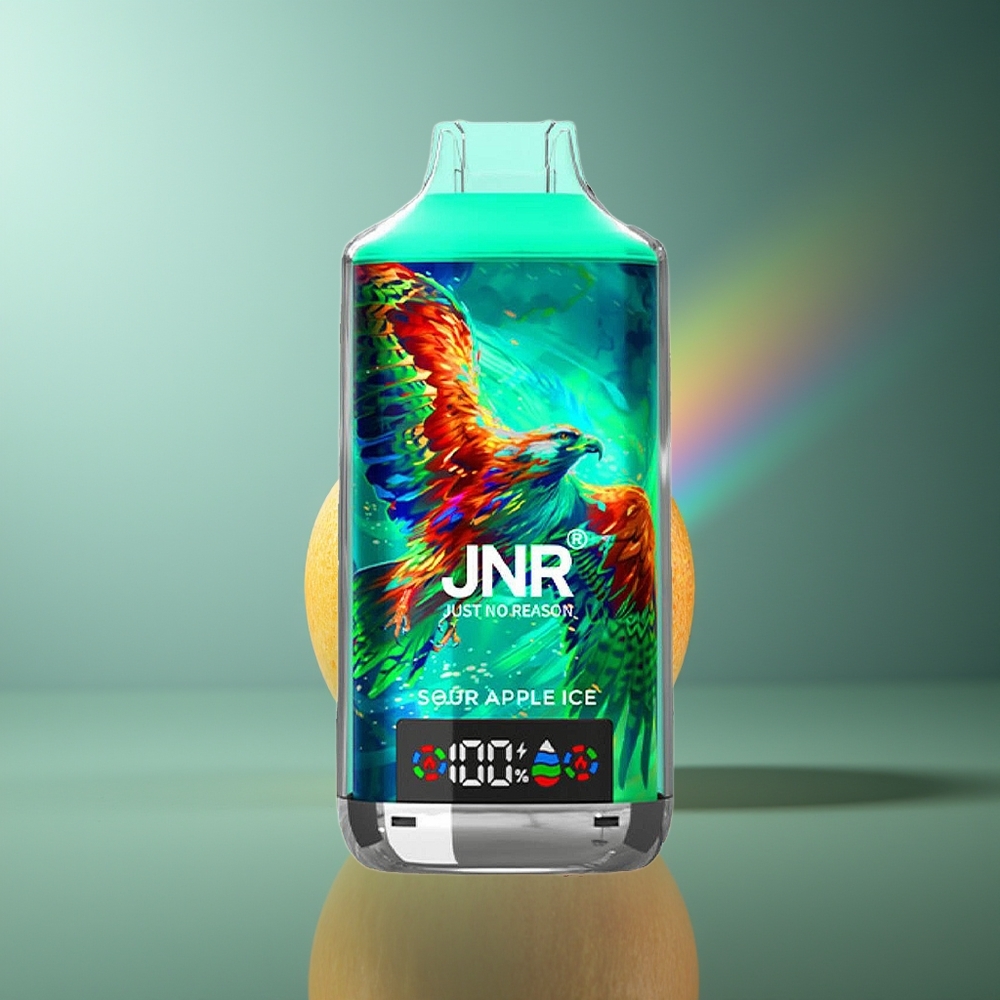 Wholesale Lithuania JNR Falcon X 18000 Puffs Digital Display Rūgščios Obuolių Ledas Vienkartinės Elektroninės Cigaretės