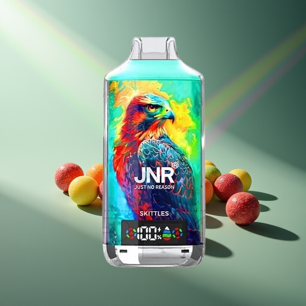 Wholesale Lithuania JNR Falcon X 18000 Puffs Skittles Dual Mesh Coil Type-C