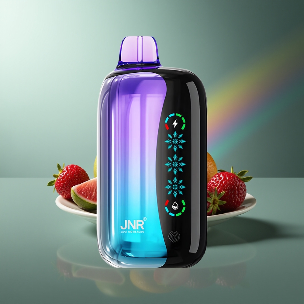 Wholesale Lithuania JNR Flex Ice 21000 Pūkų Vienkartinės Elektroninės Cigaretės Įvairių Uogų Saldiklis + Priderinamas Oru Tiekimas + Tipas-C Įkrovimas