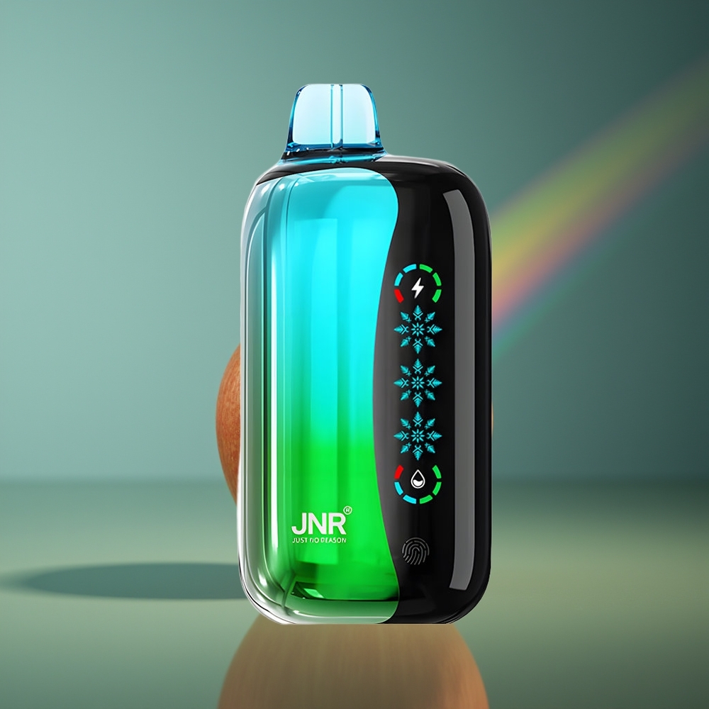 Wholesale Lithuania JNR Flex Ice 21000 Puffs Disanginė Vapė Dviguba Obuolių Ledas 26ml 1000mAh