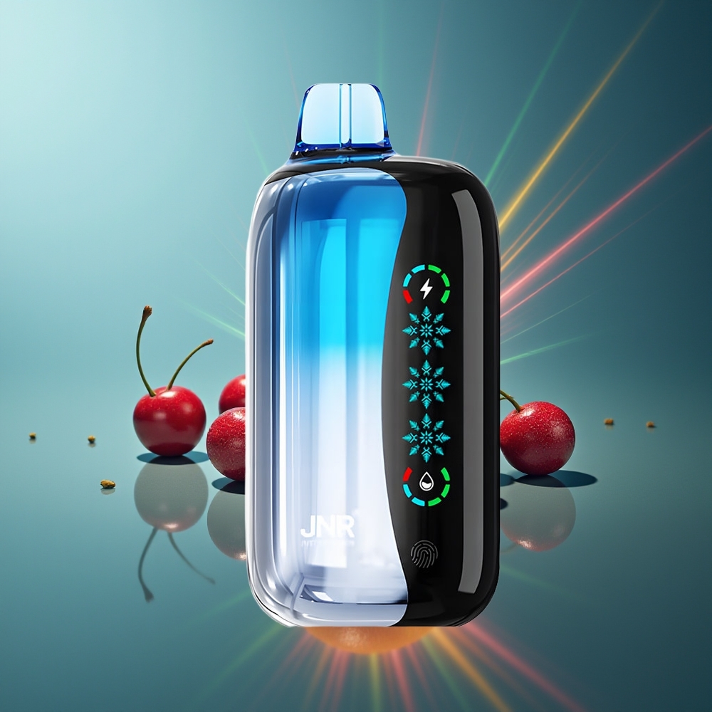 Wholesale Lithuania JNR Flex Ice 21000 Puffs Vienkartinės Elektroninės Cigaretės Mėlyna Vyšnia Sprogimas 26ml 1000mAh
