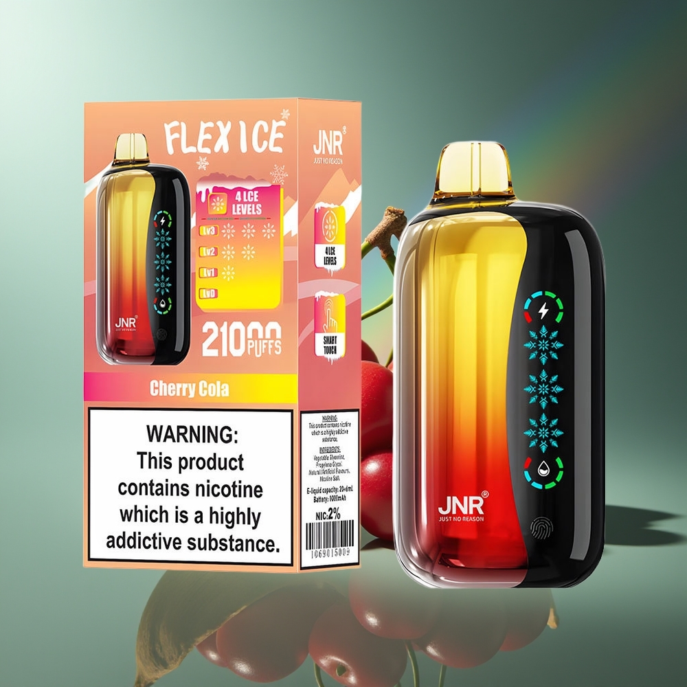 Wholesale Lithuania JNR Flex Ice 21000 Puffs Vyšnių Kola Customizable Airflow Ice Adjustable