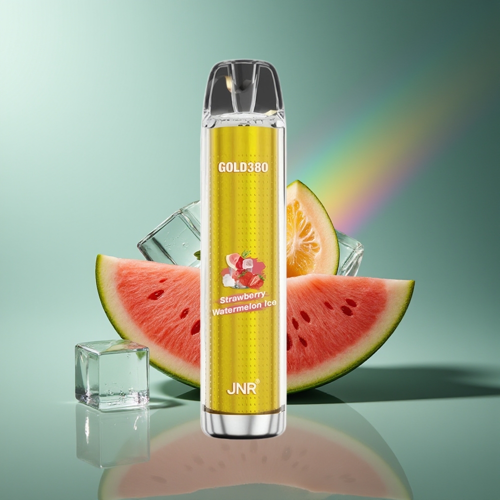 Wholesale Lithuania JNR Glod380 6000 Pūkų Vienkartinės Elektroninės Cigaretės Braškės Arbūzas Ledas 1500mAh 13ml