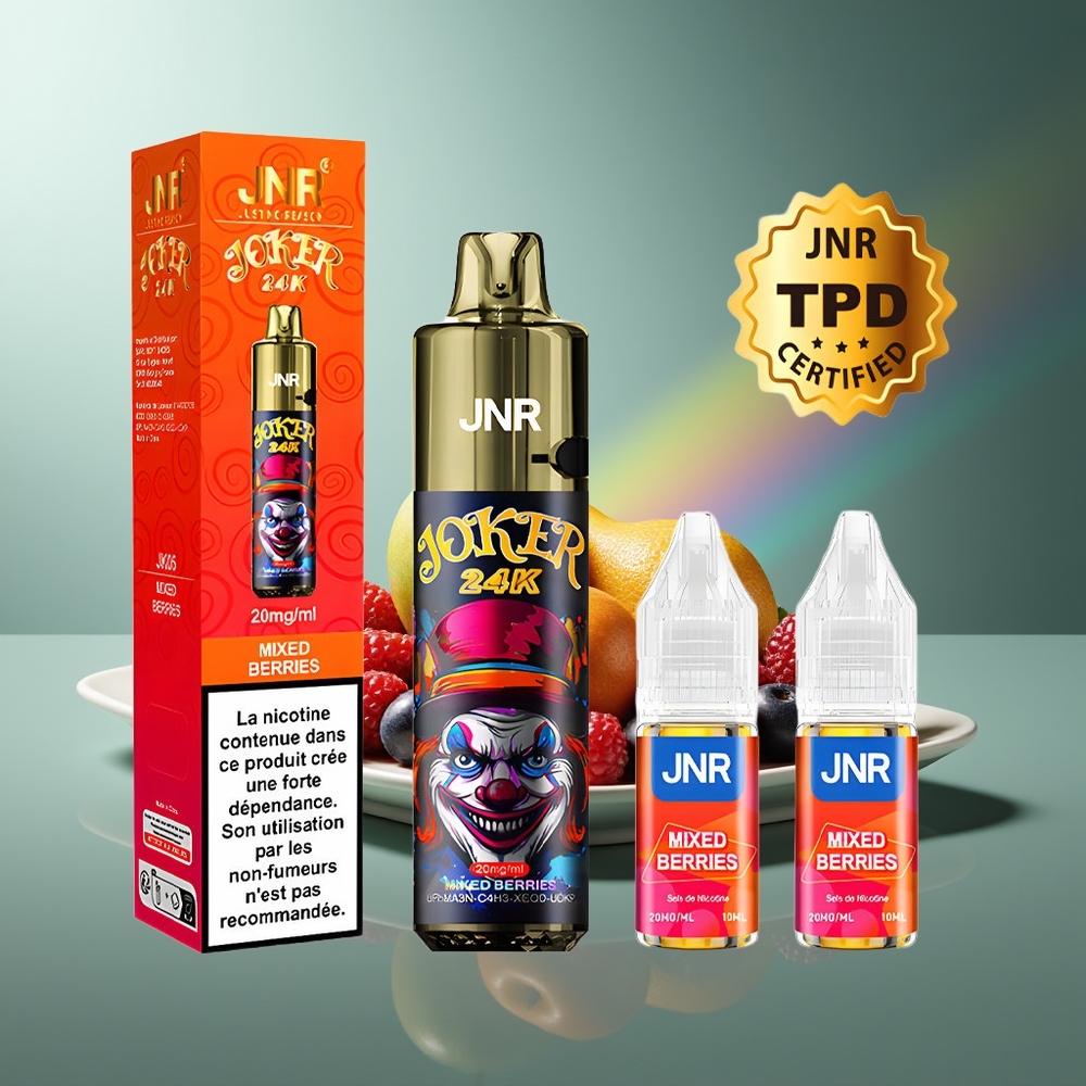 Wholesale Lithuania JNR Joker 24000 Pūsų Mišrios Uogos 2% Nikotino 800mAh
