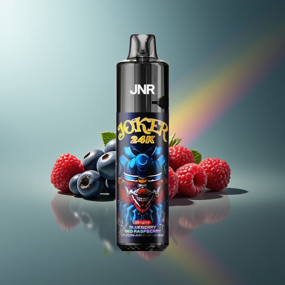 Wholesale Lithuania JNR Joker 24000 Puffs Mėlynės Raudonosios Avietės Vienkartinės Elektroninės Cigaretės 2% Nikotino 800mAh