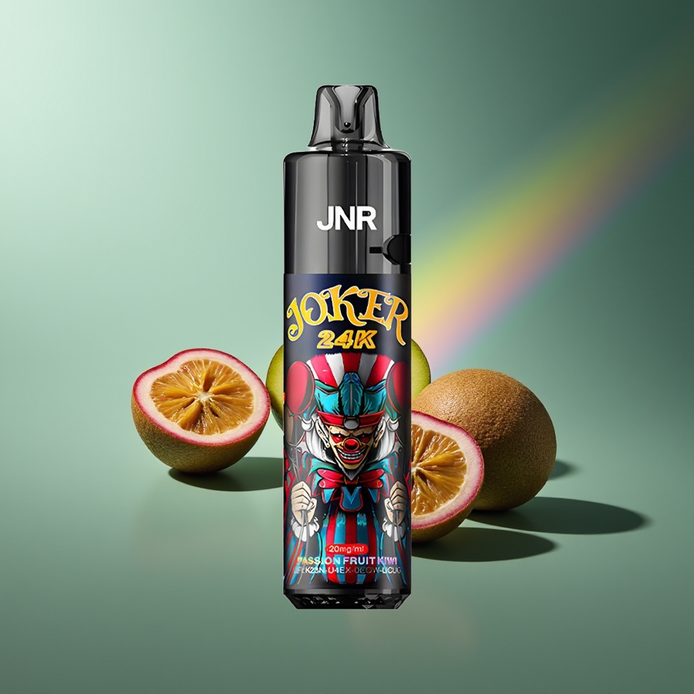 Wholesale Lithuania JNR Joker 24000 Puffs Pasiflora Kiwi 2+10ml Refillable Pod Type-C Charging