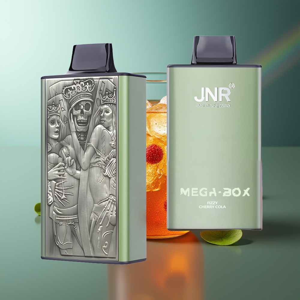 Wholesale Lithuania JNR Mega Box 25000 Pūkštelių 2% Nikotino Fizzy Vyšnių Kola Vienkartinės Elektroninės Cigaretės