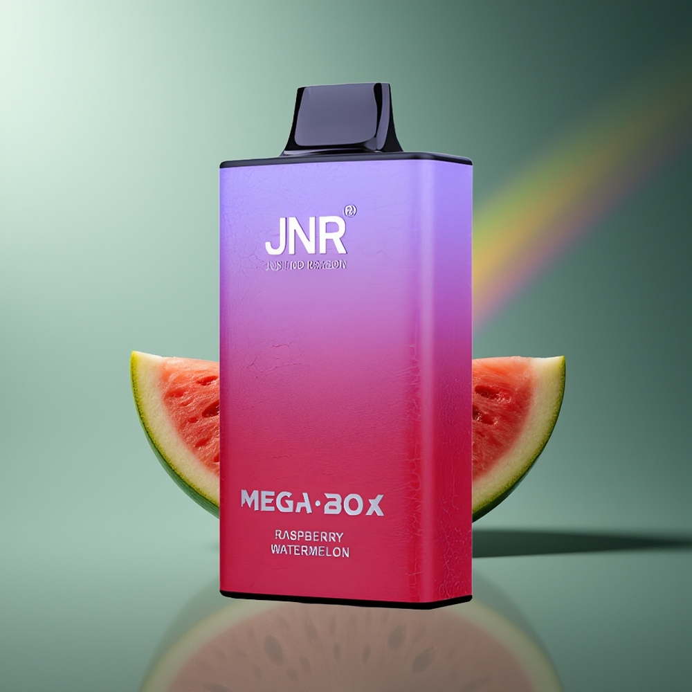 Wholesale Lithuania JNR Mega Box 25000 Pūsų Vienkartinės Elektroninės Cigaretės Avietė Arbūzas 30ml 850mAh