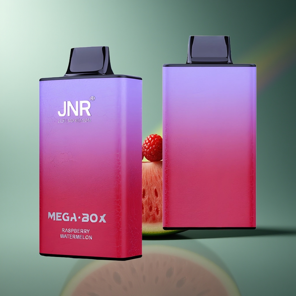 Wholesale Lithuania JNR Mega Box 25000 Pūsų Vienkartinės Elektroninės Cigaretės Avietė Arbūzas 30ml 850mAh