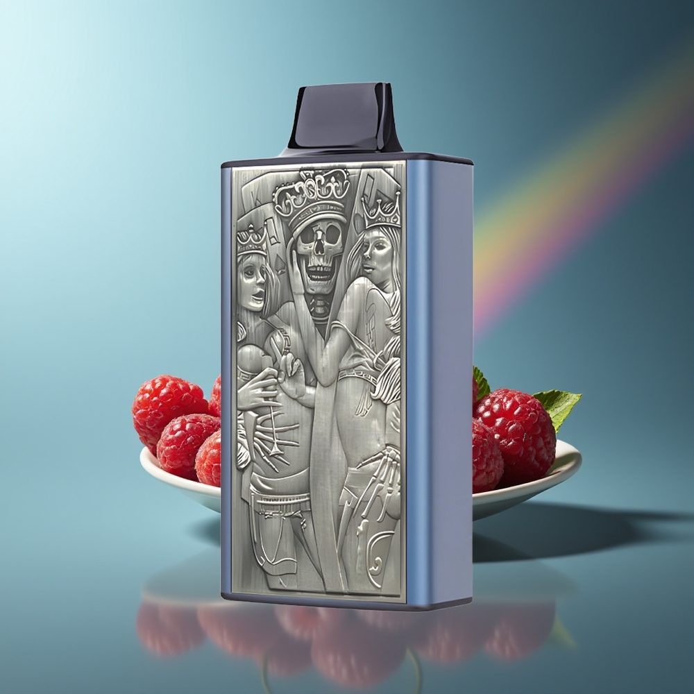 Wholesale Lithuania JNR Mega Box 25000 Pūsų Vienkartinės Elektroninės Cigaretės Mėlynųjų Aviečių Vyšnių 30ml