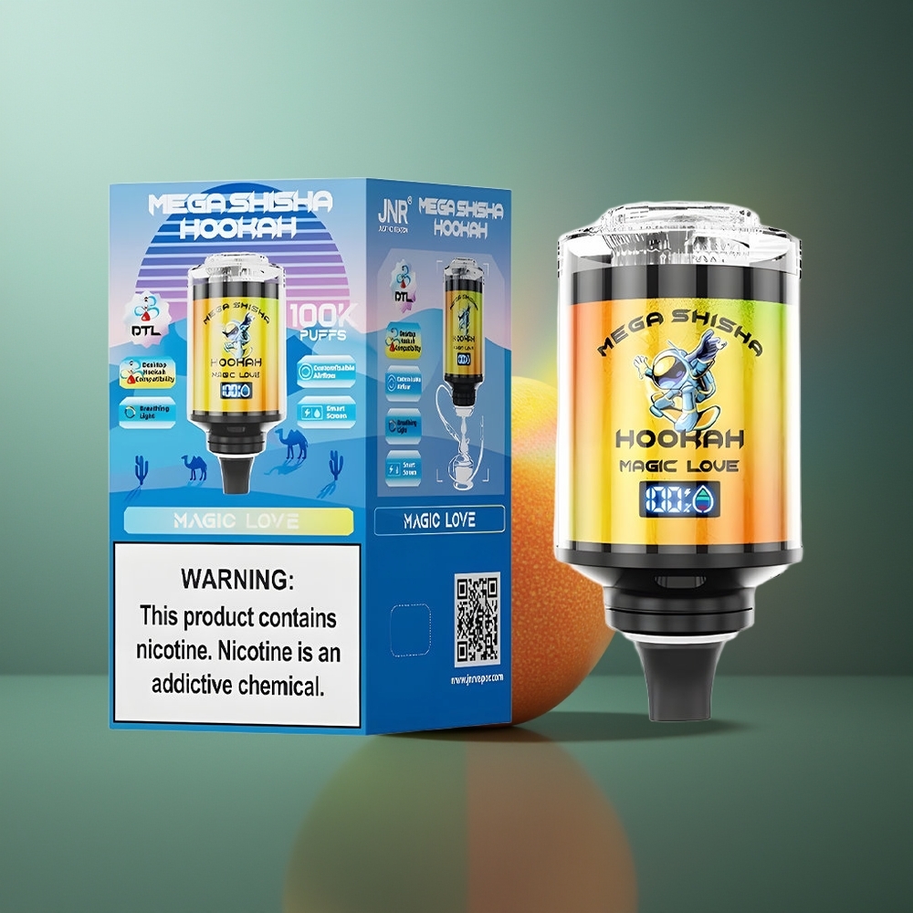 Wholesale Lithuania JNR Mega Shisha Hookah 100K 2200mAh Magic Love