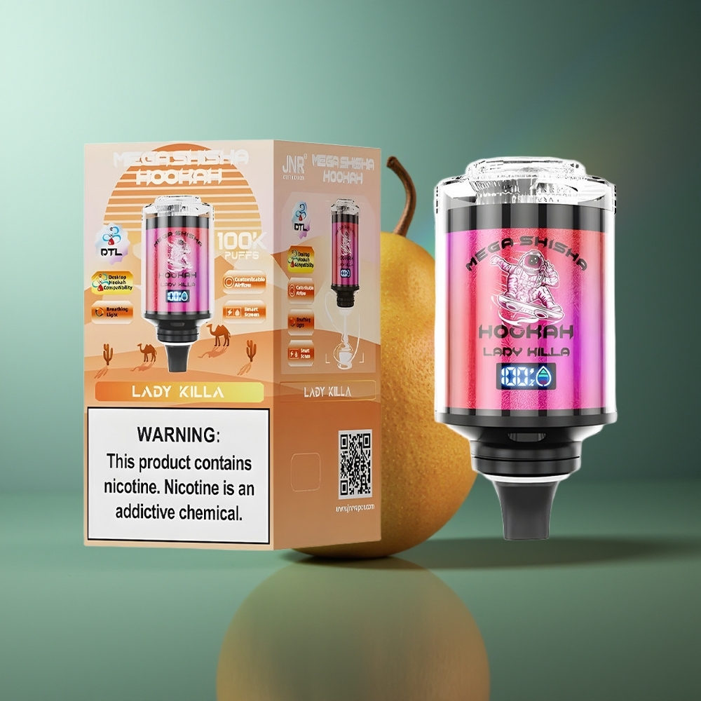 Wholesale Lithuania JNR Mega Shisha Hookah 100K 60ml Lady Killa