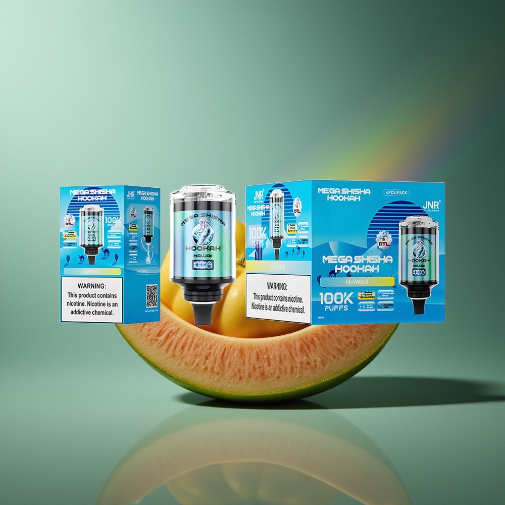 Wholesale Lithuania JNR Mega Shisha Hookah 100K Vaisių Derinys Hawaii Type-C greitas įkrovimas Interactive Smart Screen