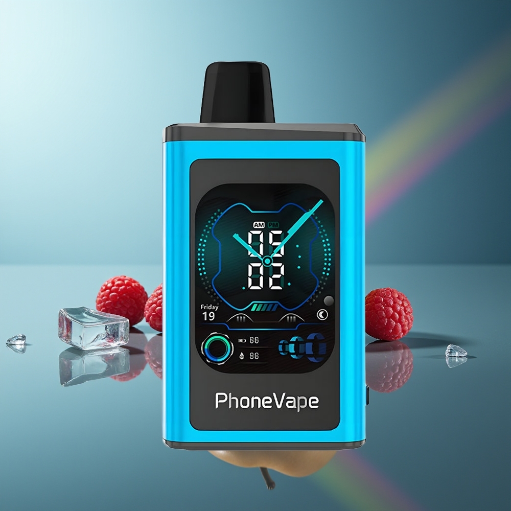 Wholesale Lithuania JNR PhoneVape 30000 puffs Mėlynųjų Serbentų Ledas Adjustable Airflow App Controlled