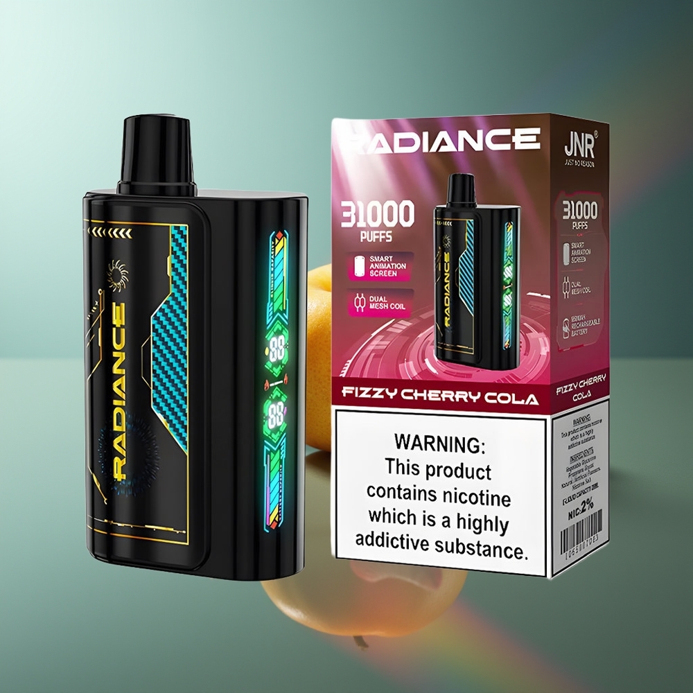 Wholesale Lithuania JNR Radiance 31000 Puffs Fizinė Vyšnių Kola 28ml 2% Nikotino