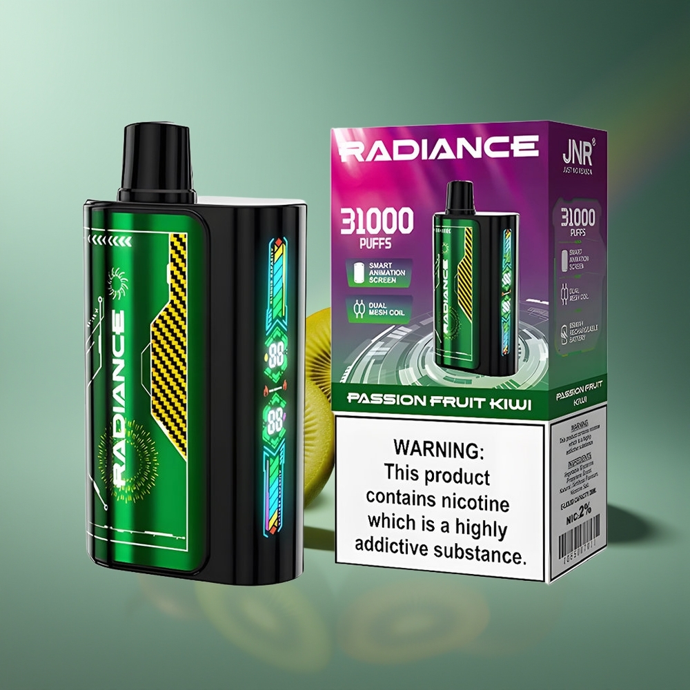 Wholesale Lithuania JNR Radiance 31000 Puffs Vienkartinės Elektroninės Cigaretės 28ml Marškinėlų Vaisiai Kiwi