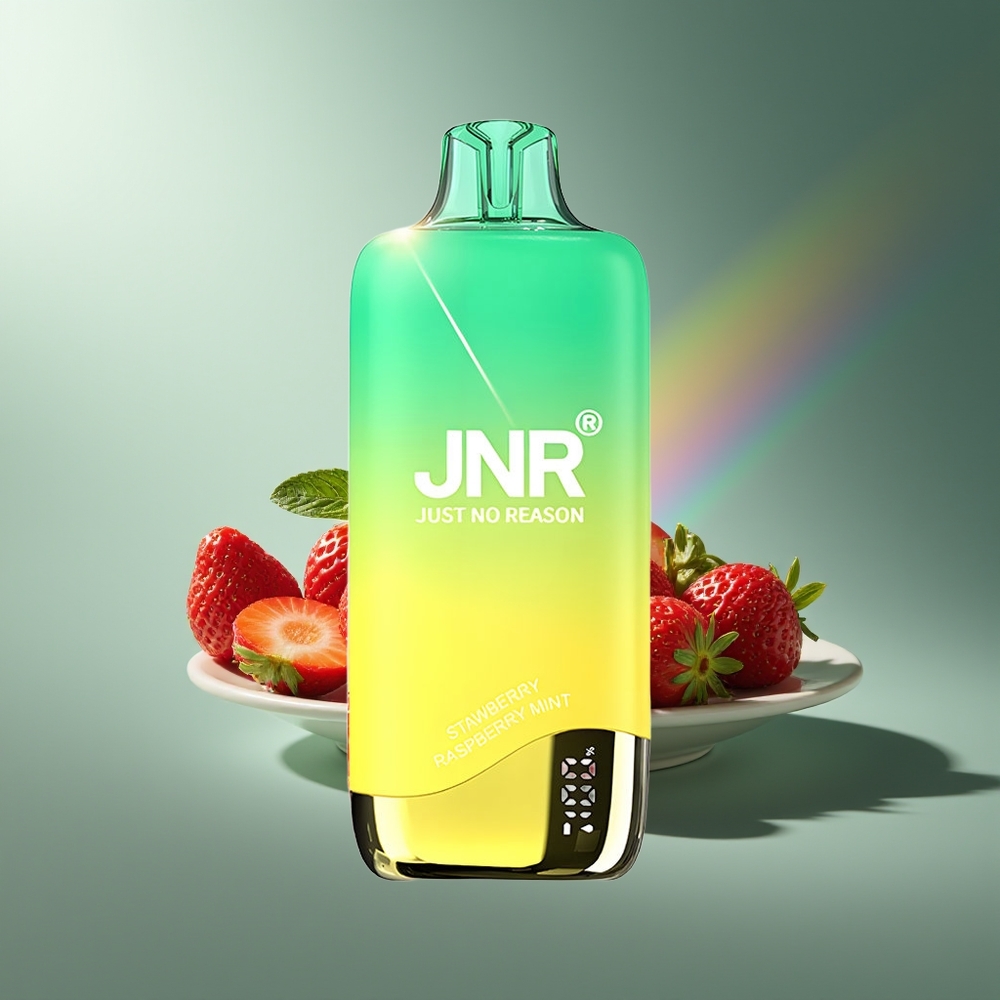 Wholesale Lithuania JNR Rainbow 10500 Pūsų Vienkartinės Elektroninės Cigaretės Braškių Persikų Mėta 18ml 0.8ohm