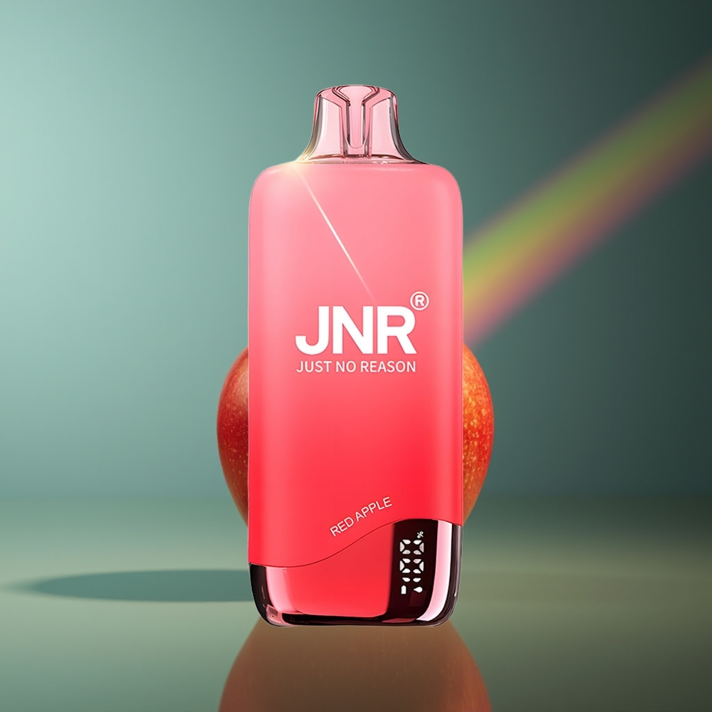 Wholesale Lithuania JNR Rainbow 10500 Puffs Vienkartinės Elektroninės Cigaretės Raudonasis Obuolys 18ml 600mAh