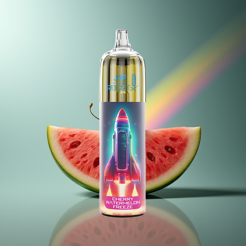 Wholesale Lithuania JNR Rocket-X 12400 Pūsų Vienkartinės Elektroninės Cigaretės Vyšnių Arbūzo Šaltis 850mAh 25ml